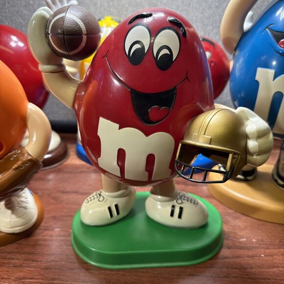 Lot Of 5 Vintage 90’s M&M Candy Dispensers-Baseball, Football, Basketball, Etc. - Picture 3 of 11
